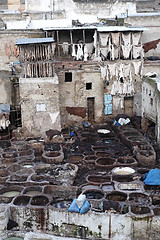 Image showing Dyeing in Fes