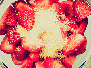 Image showing Retro look Strawberry