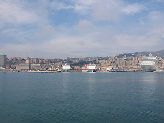 Image showing Harbour Genoa Italy