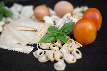 Image showing Handmade fresh pasta