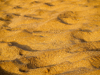 Image showing Close-up of sand on the beach