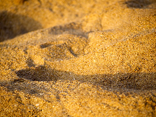 Image showing Close-up of sand on the beach