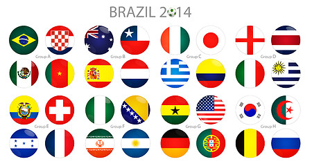 Image showing Groups of world cup at brasil