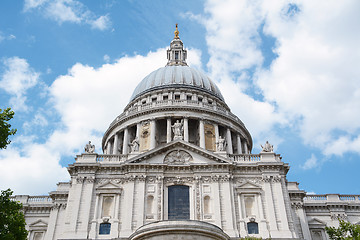 Image showing South facade of St Paul's Cathedral