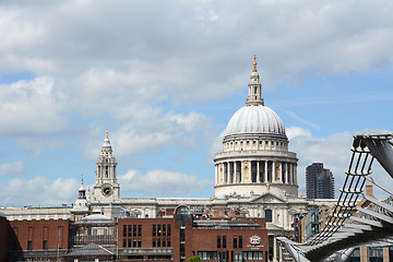 Image showing St Paul's Cathedral and City of London School seen from South Ba