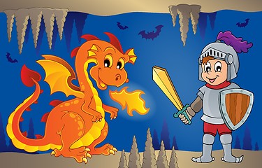 Image showing Fairy tale image with dragon 6