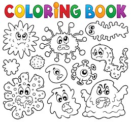 Image showing Coloring book germs theme 1