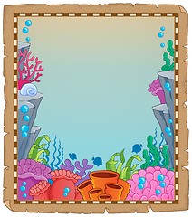 Image showing Parchment with underwater theme 6