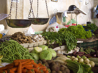 Image showing Fruits and vegetables on the market