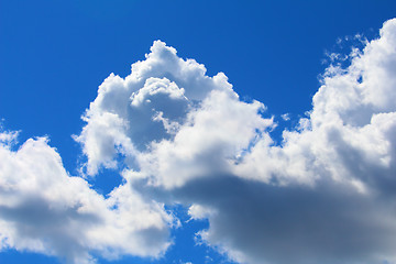 Image showing Blue sky with white clouds