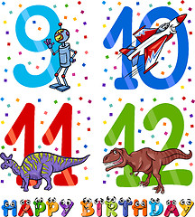 Image showing birthday cartoon design for boy