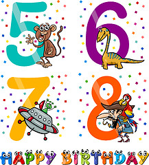 Image showing birthday cartoon design for boy