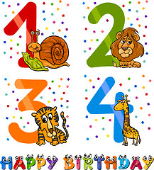 Image showing birthday cartoon design for boy