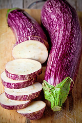 Image showing two fresh eggplants