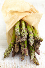 Image showing fresh raw asparagus