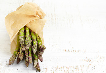 Image showing fresh raw asparagus