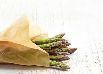 Image showing fresh raw asparagus