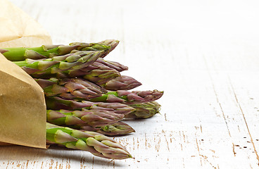 Image showing fresh raw asparagus