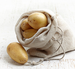 Image showing fresh raw potatoes