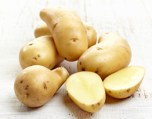 Image showing fresh raw potatoes