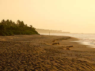 Image showing Sunrise at the beach