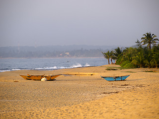 Image showing Footprints at the beach