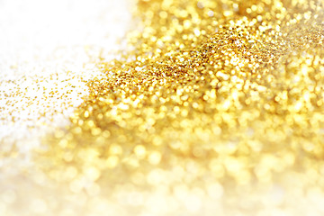 Image showing Golden glitter