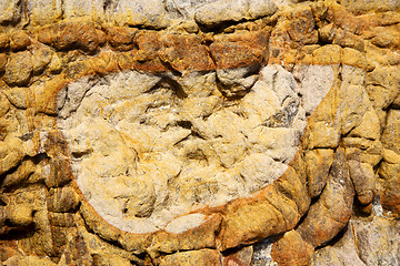 Image showing spain abstract texture of a broke  stone