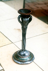 Image showing decorative forged candlestick