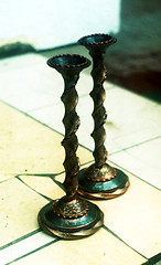 Image showing forged candlesticks