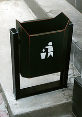 Image showing urn for street rubbish