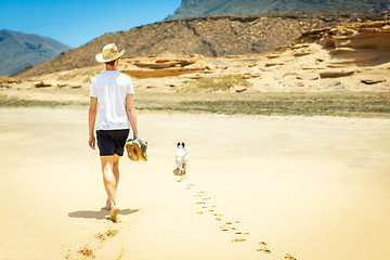 Image showing dog and owner alone