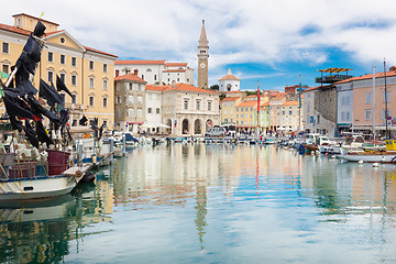 Image showing Picturesque old town Piran, Slovenia.