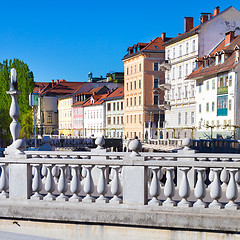 Image showing Medieval Ljubljana, capital of Slovenia, Europe.
