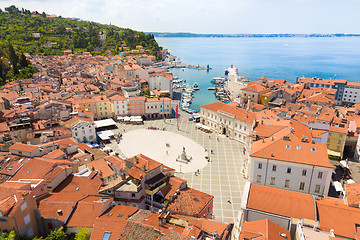 Image showing Picturesque old town Piran, Slovenia.