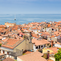 Image showing Picturesque old town Piran, Slovenia.