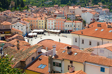 Image showing Picturesque old town Piran, Slovenia.