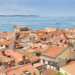 Image showing Picturesque old town Piran, Slovenia.