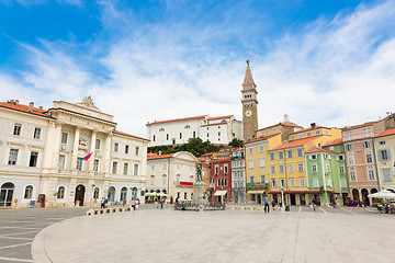 Image showing Picturesque old town Piran, Slovenia.