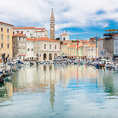 Image showing Picturesque old town Piran, Slovenia.