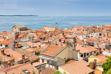 Image showing Picturesque old town Piran, Slovenia.