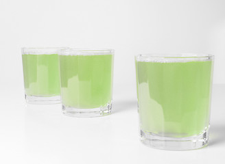 Image showing Green apple juice