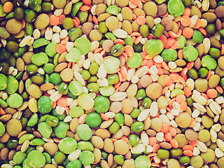 Image showing Retro look Beans salad