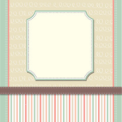 Image showing Cool template frame design for greeting card