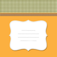 Image showing Cool template frame design for greeting card