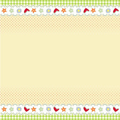 Image showing Template design for greeting card