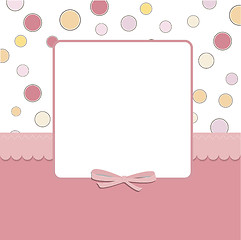 Image showing Cool template frame design for greeting card