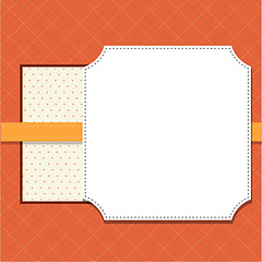 Image showing Cool template frame design for greeting card