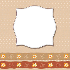 Image showing Cool template frame design for greeting card