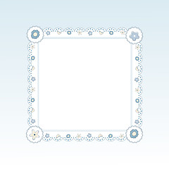 Image showing Template frame design for greeting card